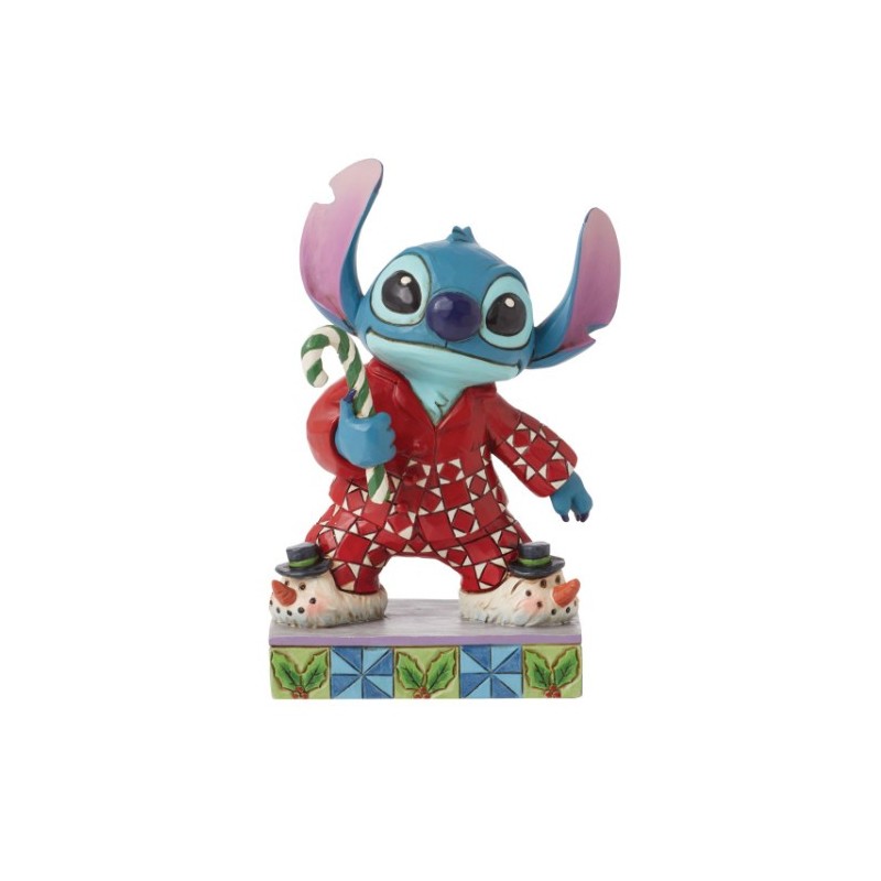 Figurine Stitch En Pyjama De Noël Disney Traditions