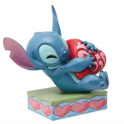 Figurine Stitch Avec Un Coeur Disney Traditions