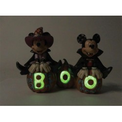 Figurine Mickey Minnie Halloween Phosphorescent Disney Traditions