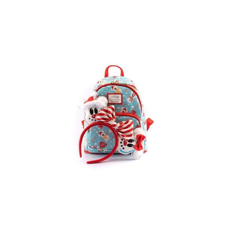 Mini Sac À Dos Et Serre Tête Mickey Minnie Bonhommes De Neige Disney Loungefly