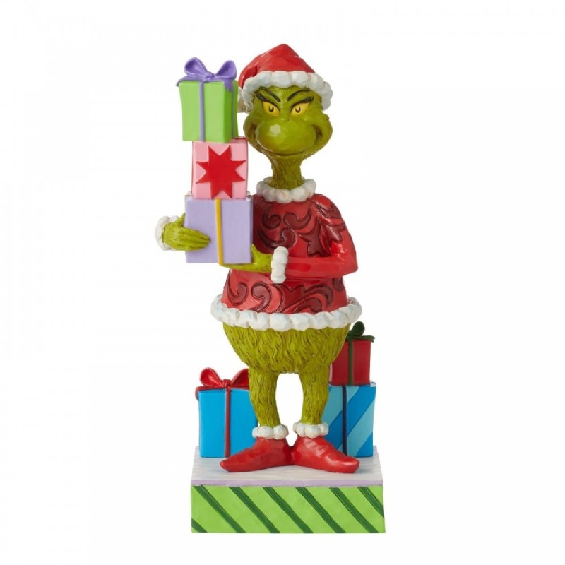 Figurine Grinch Porte Les Cadeaux Jim Shore Grinch