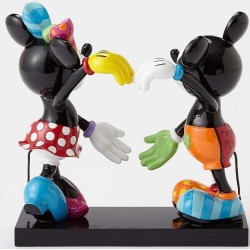 Figurine Mickey Et Minnie Forment Un Cœur Disney Britto