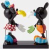 Figurine Mickey Et Minnie Forment Un Cœur Disney Britto