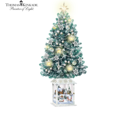 Thomas Kinkade 'Festival Of Lights' Illuminated Tabletop Christmas Tree