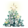 Thomas Kinkade 'Festival Of Lights' Illuminated Tabletop Christmas Tree