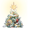 Thomas Kinkade Snow-Kissed Holiday Memories Tabletop Tree