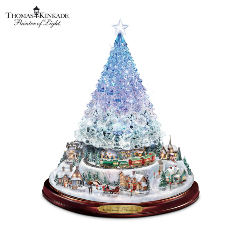 Thomas Kinkade Reflections Of Christmas Tabletop Tree