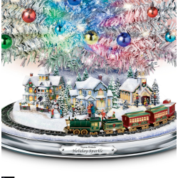 Thomas Kinkade Silver Blessings Tabletop Tree