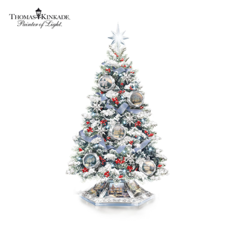 Thomas Kinkade Reflections Of The Season Tabletop Tree