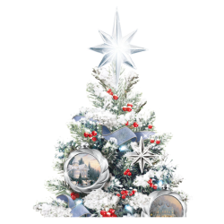 Thomas Kinkade Reflections Of The Season Tabletop Tree