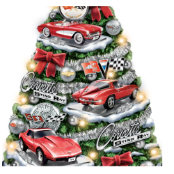 Oh What Fun It Is to Drive Corvette Christmas Tree