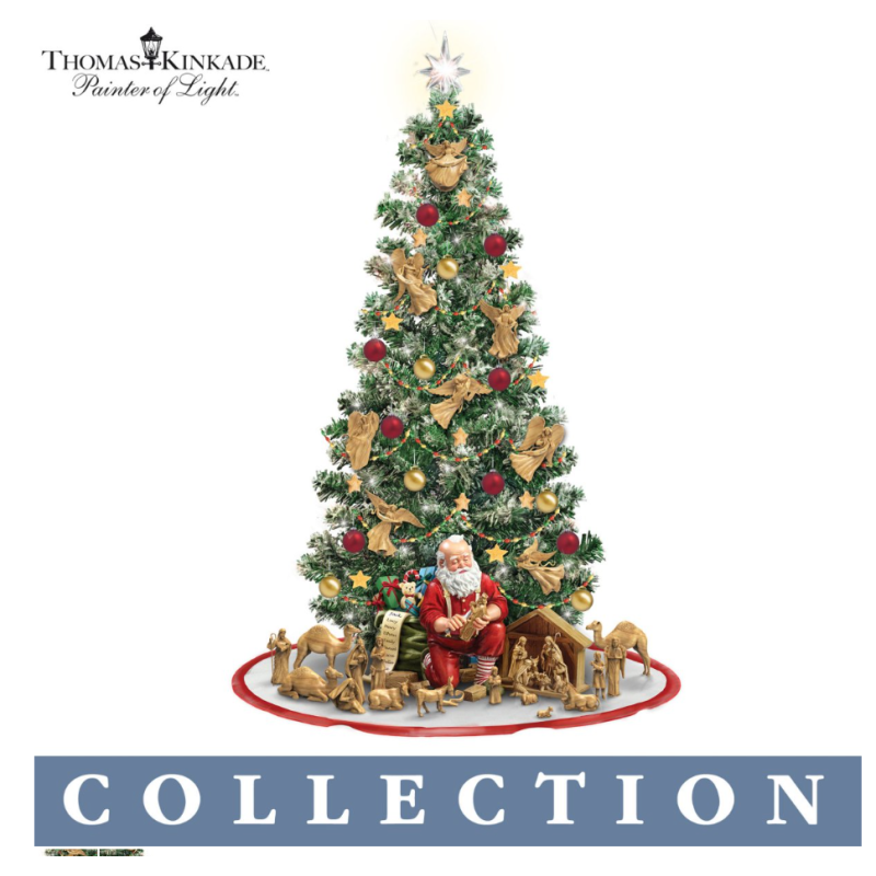 True Meaning Of Christmas Pre-Lit Nativity Tree Collection
