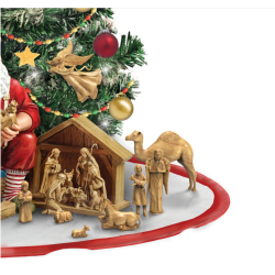 True Meaning Of Christmas Pre-Lit Nativity Tree Collection