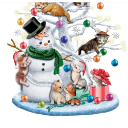 Jürgen Scholz Jingle Cats Tabletop Christmas Tree