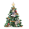 Shih Tzu Christmas Illuminated Tabletop Tree