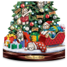 Shih Tzu Christmas Illuminated Tabletop Tree