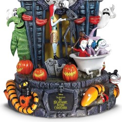 Disney Tim Burton's The Nightmare Before Christmas Centrepiece 30th Anniversary Clock