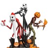 Disney Tim Burton's The Nightmare Before Christmas Jack Skellington King Of Fright Sculpture