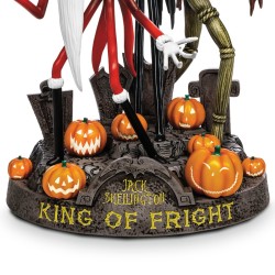 Disney Tim Burton's The Nightmare Before Christmas Jack Skellington King Of Fright Sculpture