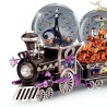 Disney Tim Burton's The Nightmare Before Christmas Musical Glitter Globe Train Collection