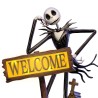Disney Tim Burton's The Nightmare Before Christmas Jack Skellington Solar Lit Welcome Sign