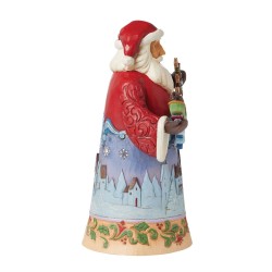 Figurine Père Noël Dans Le Ciel Nocturne