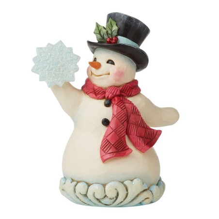 Figurine Bonhomme De Neige Avec Un Flocon