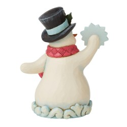 Figurine Bonhomme De Neige Avec Un Flocon
