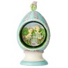 Figurine Œuf De Pâques Avec Scène Tournante