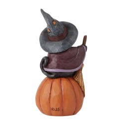 Figurine Chat Sur Une Mini Citrouille Jim Shore Heartwood Creek
